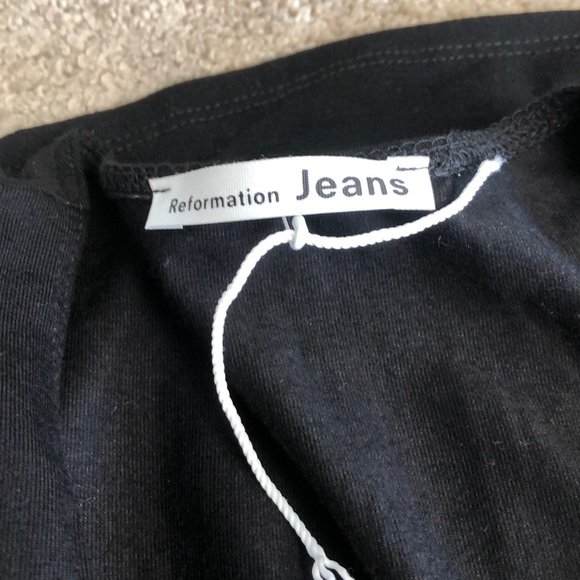 🌟nwot Reformation Maurice wrap dress in Black - Picture 4 of 5